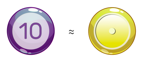 Symbole géométrique du nombre 10