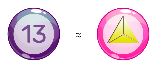 Symbole géométrique du nombre 13