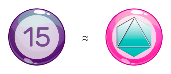 Symbole géométrique du nombre 15