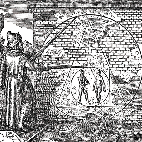 Composition des 3 figures mères : cercle, triangle, carré