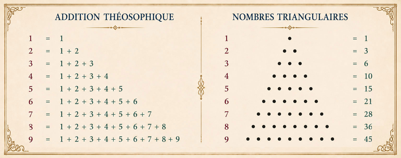 La construction géométrique des nombres triangulaires