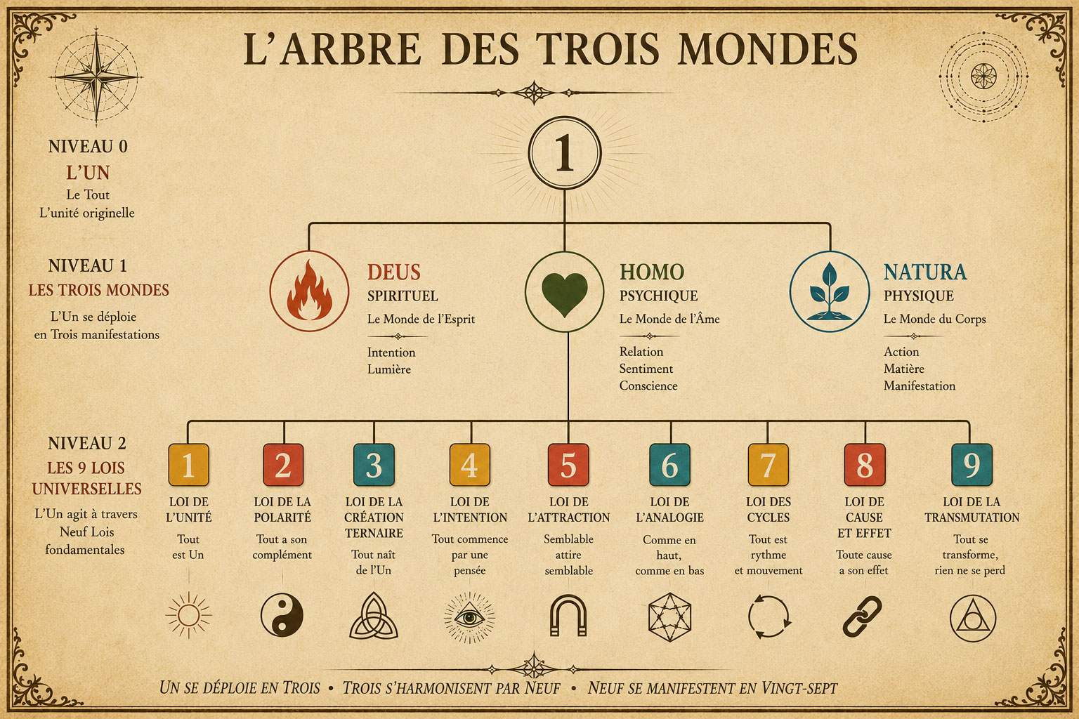L'arbre des 9 lois universelles