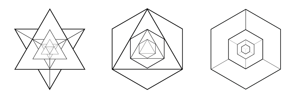 Animation de la matrice hexagonale des nombres figurés