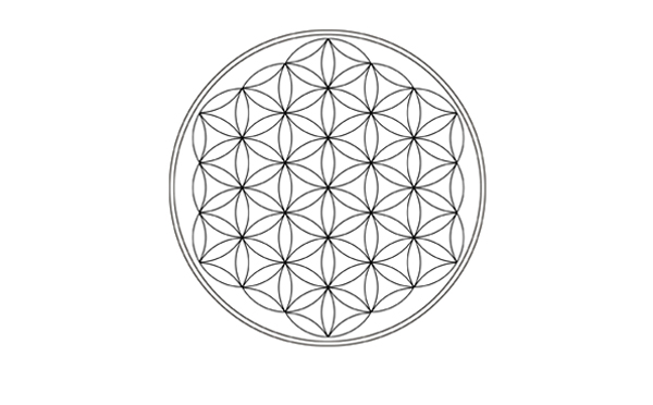 La rosace sacrée du moyen-âge